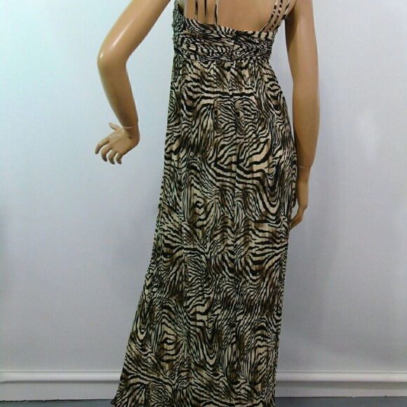 Muse Boston Proper Zebra Pleat Crochet Maxi Dress - Picture 6 of 7